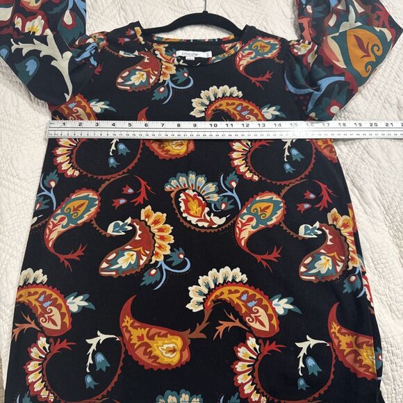 Floral Print Blouse Casual Chic Small Women Long Sleeve - Picture 6 of 8